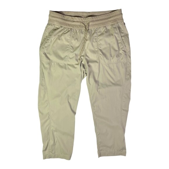 The North Face Pants - The North Face Size L Tan Aphrodite Motion Capri Pants Pull-On Cropped